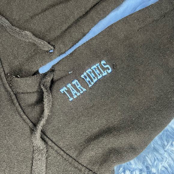 UNC Tar Heels Hooded Sweater Size Large Mens College Black Blue Carolina Sports - Picture 6 of 9